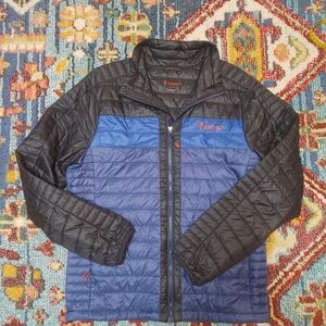 Cotopaxi Men's Black and Blue Puffer Jacket